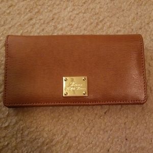 Ralph Lauren brown snap wallet (EUC)